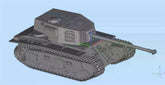 3d Printed 1/72 French ARL-44 Heavy Tank Kit